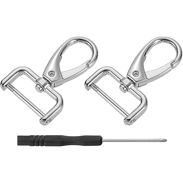 Draai de kreeft om 2 stuks metalen tas gesp draaibare karabijnsluiting karabijnhaak sleutelhanger riem lederen hardware accessoire-25 mm, goud (kleur: zwart, maat: 50 mm) (Color : Black, Size : One Draai de kreeft om 2 stuks metalen tas gesp draaibare karabijnsluiting karabijnhaak sleutelhanger riem lederen hardware accessoire-25 mm, goud (kleur: zwart, maat: 50 mm) (Color : Black, Size : One
