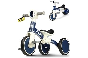 LOL-FUN 5-in-1 Tricycles for Toddlers Balance Bike with Push Handle | Adjustable 5-in-1 balance bike and tricycle that converts as your toddler grows, ideal for boys and girls ages 1 to 3 yrs