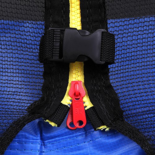 Songmics Trampolin Ø 244 305 366 cm Komplettset inklusive Leiter Sprungmatte Randabdeckung Sicherheitsnetz gepolsterten Netzpfosten - 7