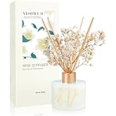 YISOWUH Diffuseur Parfum Maison, 150 ML, diffuseur de Parfum au Jasmin Blanc avec 8 bâtonnets Parfum Longue durée pour la Mai