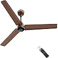 atomberg Renesa 1200mm BLDC Ceiling Fan with Remote Control | BEE 5 star Rated Energy Efficient Ceiling Fan | High Air Delivery with LED Indicators | 3 Year Warranty (Matte Brown)