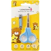 Lionesse Baby Bebek Bakım Seti, Paslanmaz &Ccedil;elik, G&uuml;venli Makas, Tırnak Makası ve Burun Cımbızı, 3'l&uuml; Set, 0+ Ay