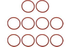 PATIKIL O-Ring Silicone 35mm OD 29mm ID 3mm Larghezza, 10 Pezzi Anelli per Rubinetti Guarnizione Metrica VMQ Ricambio per Riparazione Valvole Compressore Idraulico, Rosso