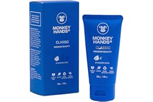 MONKEY HANDS Monkeyhands Classic Grip | Leichtes Gel für Fitness und Pole Dance | Vegan, ohne Parabene, Harzfrei | Ideal für Pole Dance | Hand Grips und Innovatives Flüssigchalk | Blau 50ml