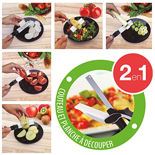 Kitchen Pro – Lot de 2 Coupe Express 2 in1 das Original, der Küchenwerkzeug ideal für Schneiden, Tranchieren, Schneidbrett aus einen Moment ganze Zubereitungen. - 2