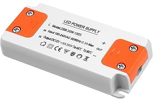 AXFEE Driver LED 36 W, trasformatore LED 12 V 3 A, 240 V AC a 12 V CC, adattatore driver a bassa tensione per strisce LED, display, luci dell'armadio, lampadine e campanello ad anello