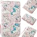 Produktbild LMAZWUFULM Hülle für Samsung Galaxy J5 DUOS / SM-J510F 2016 (5,2 Zoll) PU Leder Magnetverschluss Brieftasche Lederhülle Malerei Bling Bling Strass 3D Dreidimensional Niedlich Einhorn Muster im Bookstyle mit Stent-Funktion und Karten Slot Schutzhülle Ledertasche Flip Cover für Samsung Galaxy J5 DUOS 2016