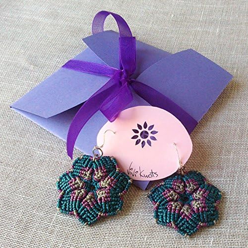 Flower Macrame Earrings
