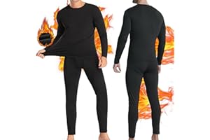 ALANX Thermal Underwear For Men,Thermal Long Johns Top & Bottom Set,Thermal Wear Clothes pants Thermal Base Layer Long Sleeve pajama,Skiing,Hiking,Outdoor Sports