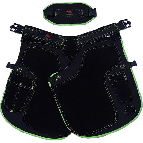 EQUESTRIAN STORE Hufschmied-Schürze, 59cm Länge – Wildleder & Canvas, Mit Air Mesh, 4 Taschen & Nagelmagneten, Verstellbar (Taillenumfang 28-52 Zoll)