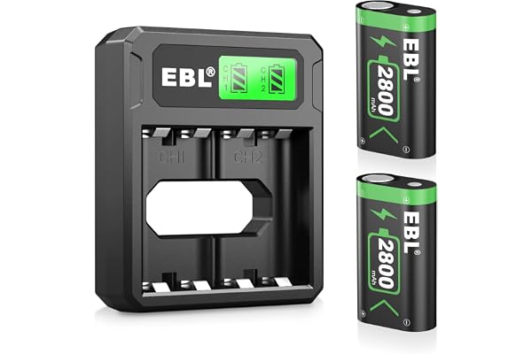 EBL 2800mAh Batería de Mando, LCD Cargador para Batería Mando para Xbox One/One S/One X/One Elite
