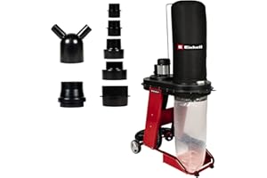 Einhell TE-VE 550/1 A Aspiratrucioli (potenza 550 W, Tubo 2,5 M Ã˜ 100mm Con Adattatore 2x36 Mm, Sacco Raccolta 65 L)