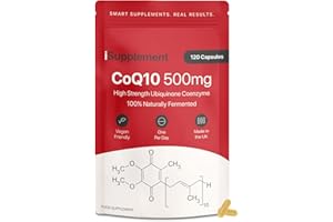 CoQ10 Supplement 500mg CoEnzyme Q10 - High Strength Naturally Fermented CoQ10 Ubiquinone by iSupplement| 120 One-Per-Day Micro Tablets (4-Month Supply)