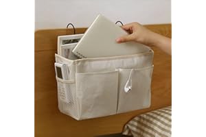 Tadoiooy Sac de Suspension au Chevet, Organisateur de Chevet, Poche de Chevet, Sac de Rangement Suspendu au Coucher