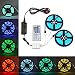 Produktbild surom 32,8 Ft/10 Mio. DC flexibel 12 V 5050 RGB LED Lichtleiste mit 44 Key LED-Controller und 12 V5 A Power Adapter nicht wasserdicht für Dekoration im Innenbereich Neuheit