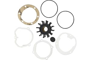 XRmarine Boat Raw Water Pump Flexible Impeller Kit for Jab-sco 1210-0001 for Vol-vo Penta 3862281 825940 for John-son 09-1027B