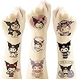 Kuromi Temporary Tattoo for Kids, 20 Sheets Big Children's Temporary Tattoo Body Art Tattoo Stickers,Goody Bag Stuffers Party Bag Fillers (2x2Inch)