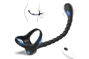 Prostata Stimulation Männer mit Penisring Vibratoren - Cockringe Analvibratoren für Mann mit Fernbedienung, 10 Vibrationsmodi