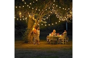 CYBERNOVA 12 m długości 100 diod LED zasilana energią słoneczną, kolorowa (ciepła biel) na święta i Boże Narodzenie