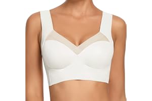 WOWENY BH Damen Ohne Bügel Schlaf Bustier Tops Spitze Bralette Bügelloser Klassischer T Shirt BH Schalen BHS Bralette Komfort Weicher Seamless