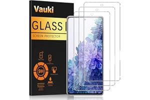 Vauki 3 sztuki szkła pancernego do Samsung Galaxy S20 FE 5G, folia ochronna na ekran o twardości 9H, folia pancerna Ultra HD, folia ochronna na wyświetlacz bez pęcherzyków powietrza, ultra