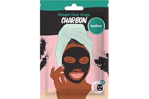 Masque au Charbon Visage en Tissu - Soin Express 10 Minutes - Peau et Teint Éclatant - Purifiant et Hydratant - Routine Skincare Visage, Soin Peau pour Point Noir - French Tendance