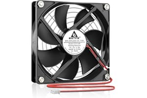 GDSTIME 120mm x 25mm Axial Cooling Fan 12V 1800RPM - High Airflow Computer Case Fan for PC/PSU/Chassis Cabinet - 2-Pin Hydraulic Bearing Long Lifespan