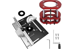 XMSZQU Frästisch für Oberfräsen Tisch, Oberfräsentisch, Frästisch-Einlegeplatten, Maximum Lift 51mm, TischfräSe zum Nuten Zapfenschneiden BesäUmen und Anfasen