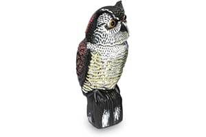Biotop, Scarecrow Owl, Turns Head in the Wind, No Batteries Needed, Brown