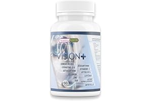 Healthy Fusion Vision+ | Capsules pour la vue | Avec lutéine et myrtilus | Renforce les tissus oculaires et la rétine | Améliore la vision diurne et nocturne | Pour la santé des yeux | 60 capsules