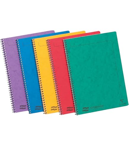 8121C Un Cahier À Spirale - A4 21X29,7 Cm - 148 Pages Grands Carreaux - Papier Blanc 90 G