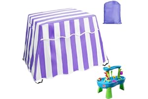 Kids Water Table Cover, MIFXIN Water Table Cover Fit Step2 Rain Showers Splash Pond Water Table, Outdoor Patio Waterproof Dust Proof Anti-UV Cover for Toddlers 1-3 (Cover Only) (Purple)