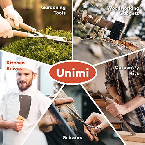 Schleifstein für Messer, Unimi 2000 / 6000 Körnung Wetzstein Abziehstein Messerschärfer, Wetzstein inkl. Gummibasis - 3