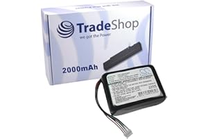 TRADE-SHOP Batterie ni-mH 12 v, remplace 2000mAh 533–000050 nT210AAHCB10YMXZ hRMR15/51 533000050 nT - 210 aA-hCB - 10/15–yMXZ hRMR 51 pour logitech squeezebox radio