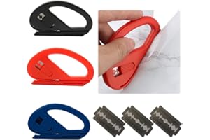 FENQURO Lot de 3 Coupe-papier cadeau, coupe papier cadeau, coupe-papier cadeau coulissant, massicot rouleau de papier cadeau de Noël, pour Halloween,vacances et anniversaires