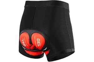 Lixada Cyclisme Shorts Sweatshirt, Montagne Cyclisme Shorts Absorbants Rapide Drying Padded 5D Gel Rembourré VTT sous-Vêtements de Vélo Shorts pour Hommes