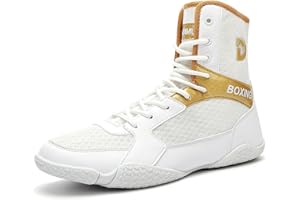 BLBK Boxing Shoes Men 's Wrestling Shoes Teenagers Muay Thai Kickboxing Sparring Boxers Trainers Martial Arts Shoes Breathable Bodybuilding Boxing Boots 36-46