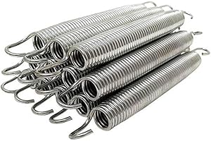 Anlayliay 12 Pack 6.5Inch Trampoline Spring Steel Kit Accessories for Extra Bounce Trampoline Accessories Silver