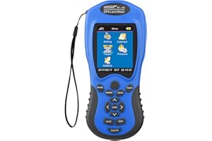 Daoco NF-188 Compteur terrestre GPS Portable numérique LCD Appareil de Mesure la Longueur des Terres agricoles, Mode Manuel Automatique Outil d'arpentage extérieur du Groenland Grey & Blue