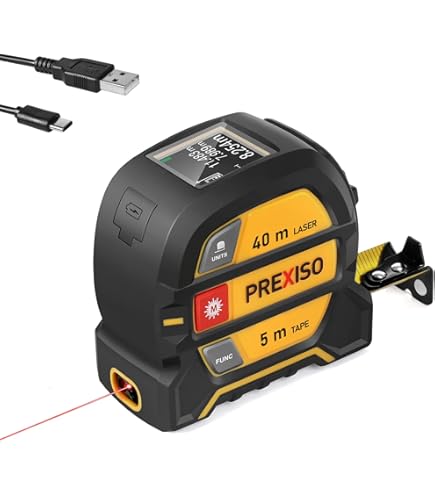 Metro Laser E A Nastro 2 In 1 - Misuratore Laser 40m Con Nastro Da 5m - Foto 11