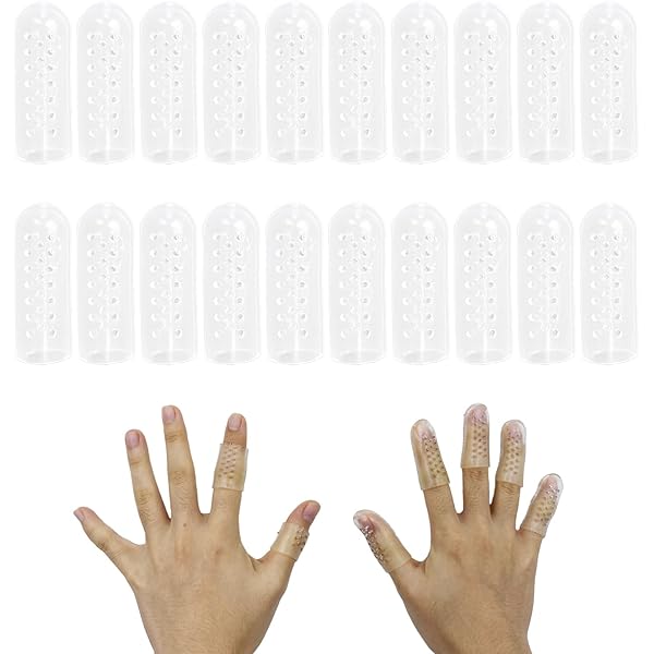 Lot De 20 Protège-doigts En Gel Silicone - Protection Contre Frottements Et Irritations