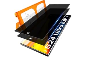 L K LϟK 2 Pièces Verre Trempé pour Samsung Galaxy S24 Ultra Ecran Anti Espion, Installation Automatique 0 Poussière & Bulles