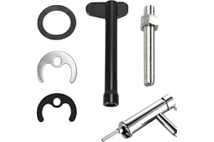 BANSUSU 5PCS Monobloc Tap Fixing Kit Single Hole Hot and Cold Water Faucet Washer Sink Tap Fixing Set Leakproof and Stable Basin Washer Sink Bolt Tap Faucet Fixing Fitting Kit for Kitchen Basin Sink