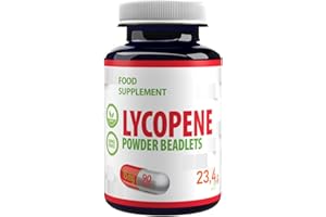 Hepatica Lycopene 15mg | 10% Beadlet | 90 Vegan Capsules | High Strength Antioxidant for Skin & Prostate Health | 3rd Party Lab Tested