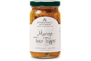 Mango Taco Topper von Stonewall Kitchen (227g) - Verfeinert mit reifen Mangos, roten Zwiebeln, Limettensaft, Jalapeños und Koriander