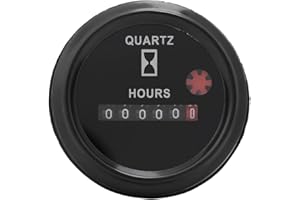 KAFUTY Compteur Horaire à Quartz 12-36V DC AC avec 6 Affichage Digitale Hourmètre de Moteur Professionnel pour Moteur de Bateau/Voiture/Camion