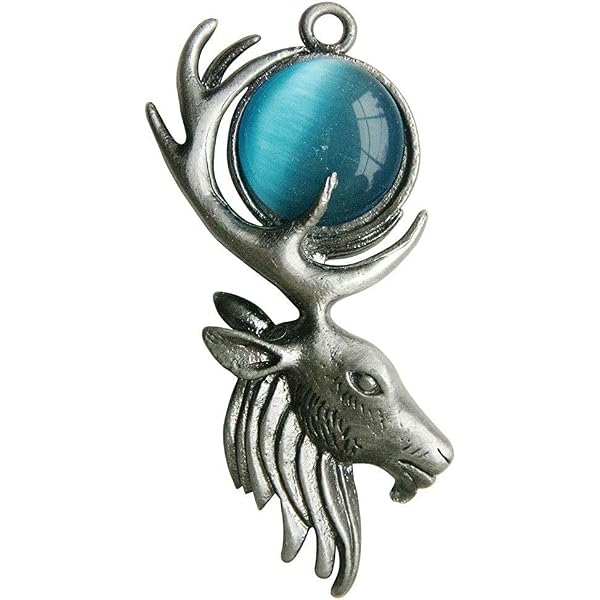The Stag Lord Ciondolo Greenwood Collection: Cervo Primordiale In Lega, Con Cordoncino E Astuccio, Portafortuna Protettivo - 3