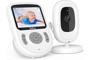 TakTark Babyphone mit Kamera 2,8 Zoll Video-Babyphone 720p IPS Babyphone mit Kamera Ohne WLAN,750mAh Akku,2-Wege-Gespräch,VOX-Modus,3×Digital Zoom, Nachtsicht,Temperaturüberwachung,Wiegenlieder