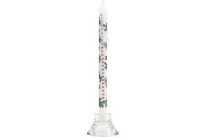 Alison Gardiner Holly and Ivy Wax Christmas Advent Dinner Candle 12 Hours Burn Time 29.5cm