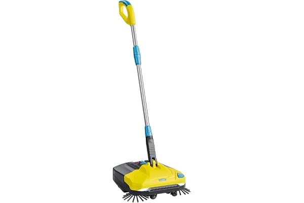 GLORIA EasySweep sladdlös sopmaskin, 18 V, elektrisk sopborste och sopborste för inomhus- och utomhusbruk, uppfart, trottoar, terrass, garage och blad, kompatibel med BOSCH 18 V batteri (ingår ej)